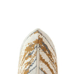 Melvra kussenhoes 45x45 cm, geometrisch patroon in bruin en grijs, Urbane Hide