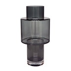 Juba vaas grey, H40 cm Ø20 cm, mondgeblazen glas, Vase The World