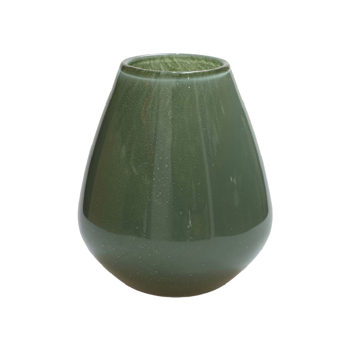 Tasman Elite vaas S, H20 cm Ø18 cm, groen glas met luchtbellen, Vase The World