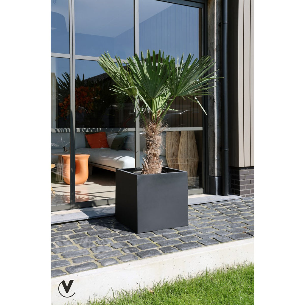 Plantenbak El Salvador Black, L40xB40xH40 cm /of/ L50xB50xH50, Vase The World