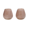 Vase The World waxinelichthouder Tasman Elite XS ivory, glas, set van 2, Ø12,5 x 11,5 cm