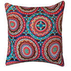 Kleurrijke mandala kussenhoes 45x45 cm, circle colour combination, Urbane Hide