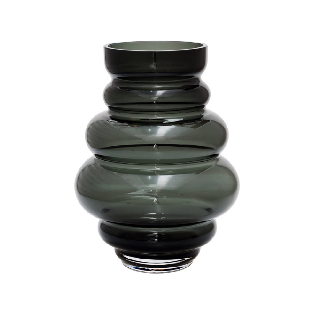 Maputo vaas grey, mondgeblazen glas, Vase The World
