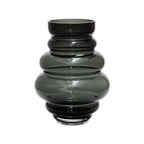 Maputo vaas grey, mondgeblazen glas, Vase The World