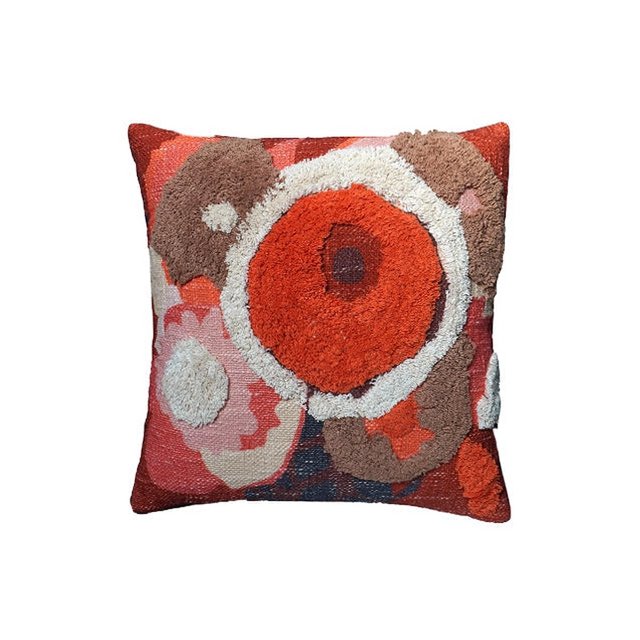 Fiore kussenhoes 45x45 cm, getufte bloemen in multicolour katoen, Urbane Hide