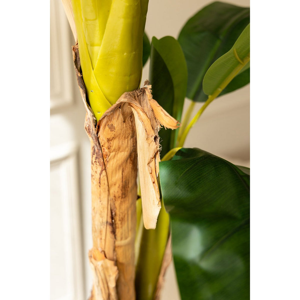 Kunst Bananenplant 150 cm, 2 Stammen, Serie B