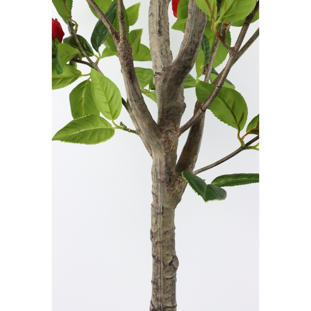 Japanse Roos Kunstplant 155 cm (Camellia), Rood