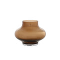 Ruvuma vaas taupe, mondgeblazen glas, Vase The World
