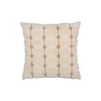 Tufera kussenhoes, getuft ruitpatroon in crème en beige, Urbane Hide