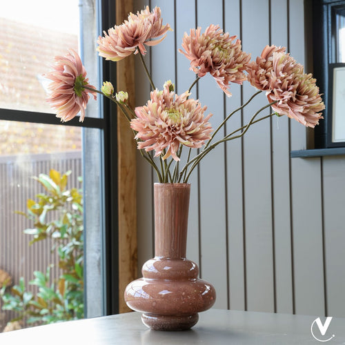 Bolombo Elite vaas, bruin glas met luchtbellen, Vase The World