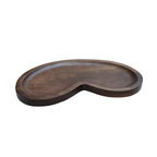 Vase The World dienblad Villeta walnut, houten serveer en decoratie tray (S of M)