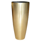 Plantenpot Kentucky Gold, Hoog Model, Ø37 x H80 cm /of/ Ø47 x H100 cm, Vase The World