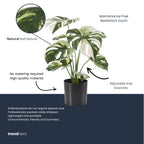 Monstera Bush In Pot 40Cm - Artificial Plant